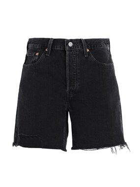 Levi's® Premium 501 Mid Thigh Black Denim Women's Shorts